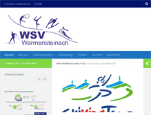 Tablet Screenshot of neu.wsv-warmensteinach.de